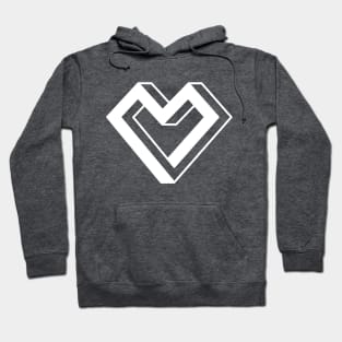 Impossible heart infinity penrose shape graphic Hoodie